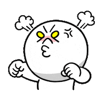 Angry Fight Sticker by LINE FRIENDS