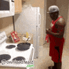 men cooking GIF