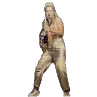 Cafe Mambo Saxophone Sticker by Lovely Laura