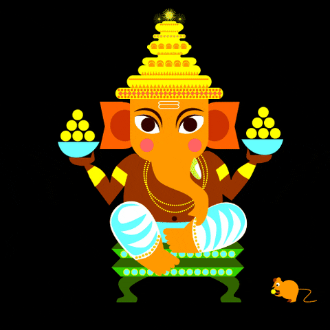 ganpatibappa giphyupload ganpati bappa morya lambodar ganpati gif GIF