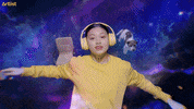 Flying Dog In Space GIF by Artlist