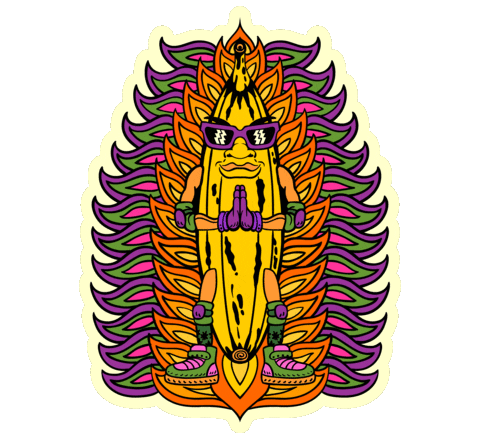 banana nanaste Sticker by CannaSmack