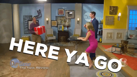 Box Here You Go GIF by Awkward Daytime TV