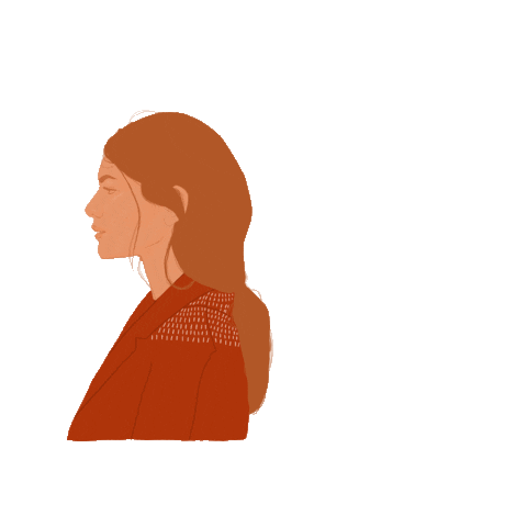 deemaalawa giphyupload illustration women face Sticker