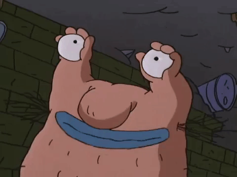 nickrewind giphydvr nicksplat aaahh real monsters giphyarm035 GIF