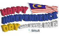 Independence Day Merdeka Sticker by Sirius Malaysia