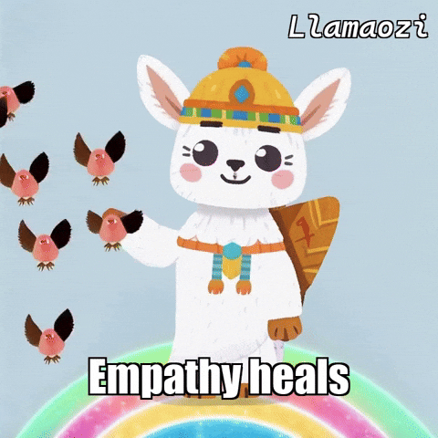 Rainbow Rain GIF by Llamaozi