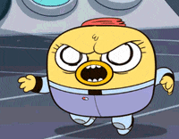 scared oh no GIF by Space Chickens In Space