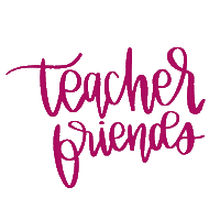 lushletterco teacher lushletterco teacher friends Sticker