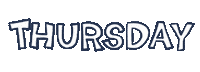 Thursday Sticker by ASF brush