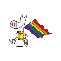 LSBNRW schweinehund regenbogenflagge landessportbund nrw sportjugend nrw Sticker