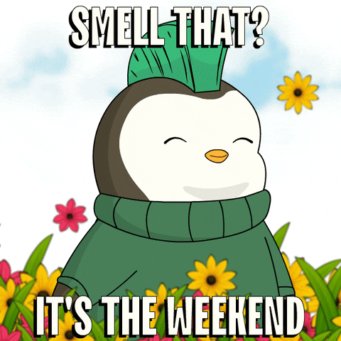 Smell That Day Off GIF by Pudgy Penguins