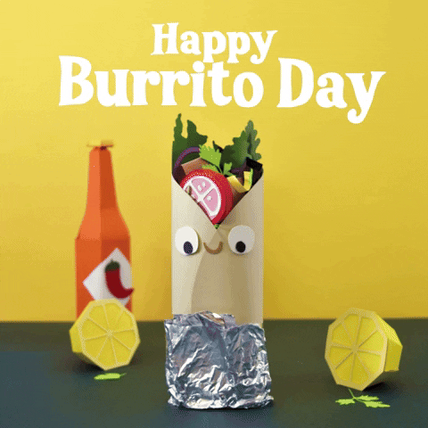 Burrito Day GIF by GIPHY Studios 2023
