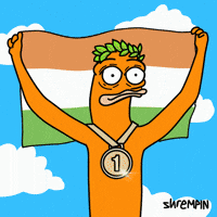 Gold Medal India GIF by shremps
