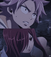 funimation gasp fairy tail natsu erza GIF