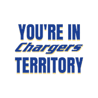 Youre In Chargers Territory Sticker by Crandall University Chargers Cross Country