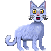 benistillman cat pixel kitty pixel art Sticker