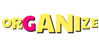 Organize Power To The People Sticker by Casa Blue