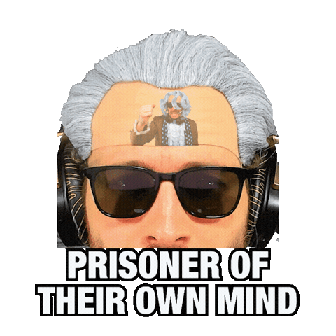 Overthinking Own Worst Enemy Sticker