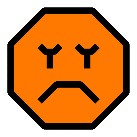 Sad Face Sticker by TREVARI