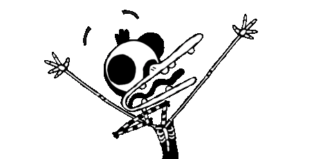 Shock Skeleton Sticker by Augenblick Studios