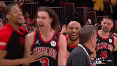 Celebration Bulls GIF by NBA