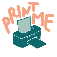 Print Sticker by Konfettirausch