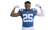 Flexing Marlon Mack Sticker by Indianapolis Colts