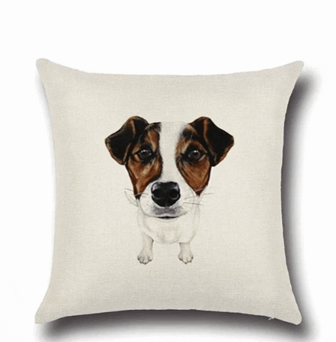 iLoveMyPet giphygifmaker jack russell terrier gifts jack russell terrier home decor jack russell terrier cushion cover GIF
