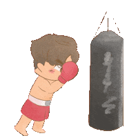 Boxing Fighting Sticker