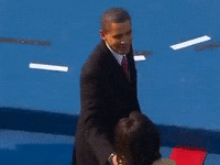 barack and michelle hug GIF by Obama