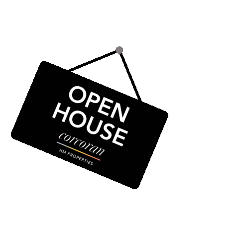 Open House Sign Sticker by CorcoranHMProperties