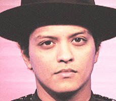 staring bruno mars GIF
