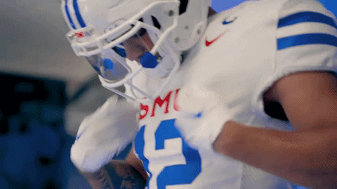 Brush Off College Football GIF by SMU Football