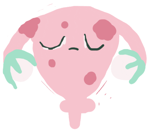 Period Pain Sticker by Abstrusa