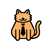 House Cat Sticker by Halftone Digital
