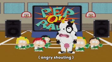 pep rally running GIF by South Park 