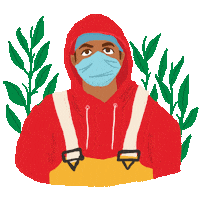 Farm Workers Food Sticker by Denyse®