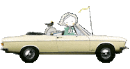 girl driving Sticker by AnnelindeTempelman