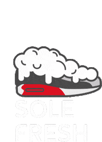 SoleFreshru cleaning sneakers dirt foam Sticker
