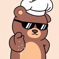 Teddy Bear Cooking GIF by BEARISH