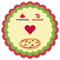 Pizza Margherita Sticker by Progás e Braesi