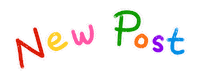 Rainbow New Post Sticker