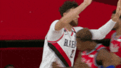 High Five Portland Trail Blazers GIF by NBA