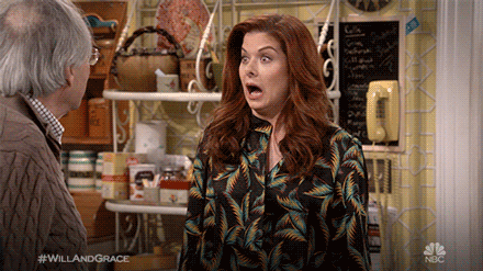 Will And Grace Wow GIF by NBC