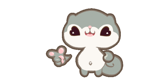 Squirrel Attention Sticker