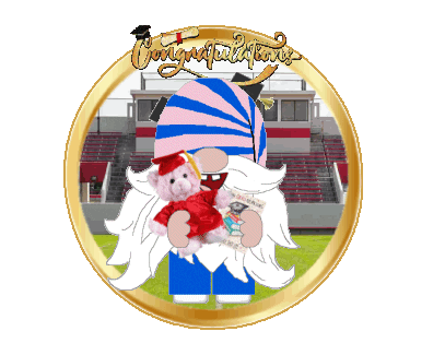 Congratulations Gnome Sticker