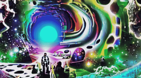 Disco Spaceship GIF by Justin
