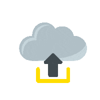 Cloud Upload Sticker by ACCA software