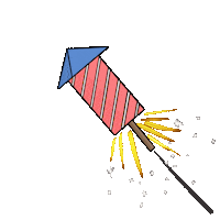 Celebration Fire Sticker